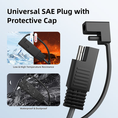 Starlink Mini SAE to DC Plug Adapter Power Cable – 18AWG – 3.28FT/1M