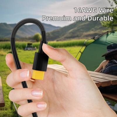 Starlink Mini XT60 Male Connector to DC Power Cable - 4.9FT/1.5M