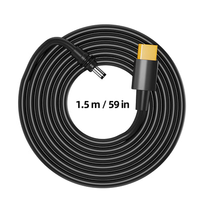 Starlink Mini XT60 Male Connector to DC Power Cable - 4.9FT/1.5M