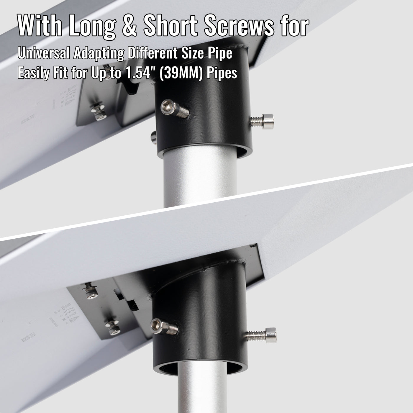 Starlink Mini Metal Pipe Adapter Pole Mount for Up to 1.54" Poles