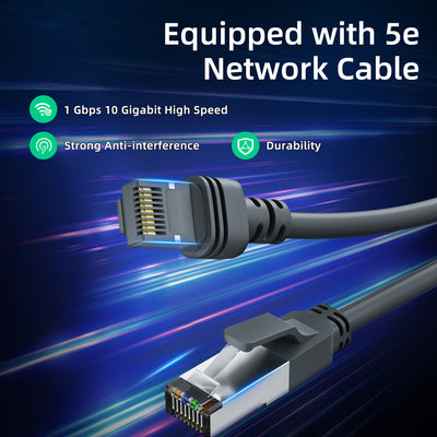 Starlink Ethernet Adapter for Gen 3 Standard & Mini | 4-Port Gigabit LAN Network Switch