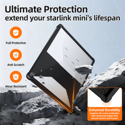 Starlink Mini Liquid Silicone Protective Cover Anti-Glare & Scratch-Resistant for Safe Driving & Outdoor Use