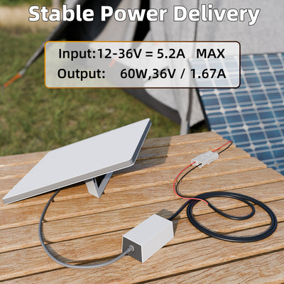 Starlink Mini DC Power Converter with Anderson Plug 12V-36V to 36V Step-Up for RV, Solar, Off-Grid Use
