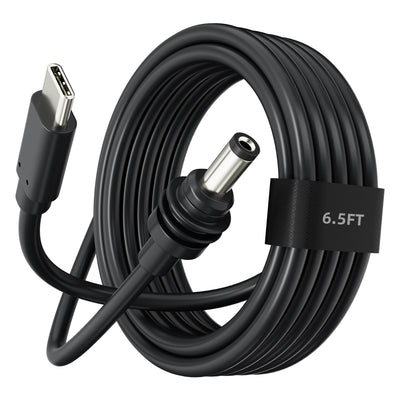 Starlink Mini USB-C to DC Power Cable for 65W+ to 100W PD Source - 6.5FT/16.4FT