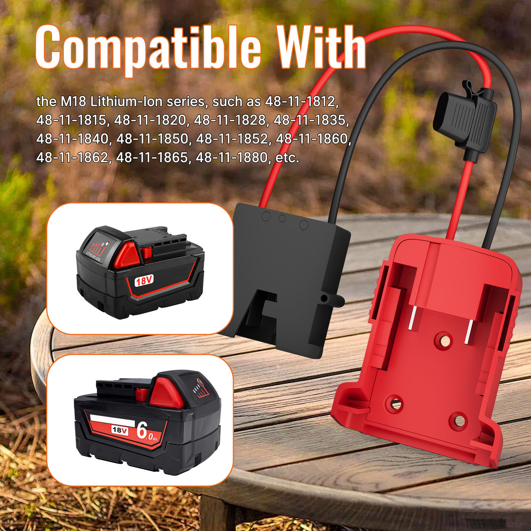 Milwaukee M18 Convert 12v To 18v Power Wheels Battery Adapter For