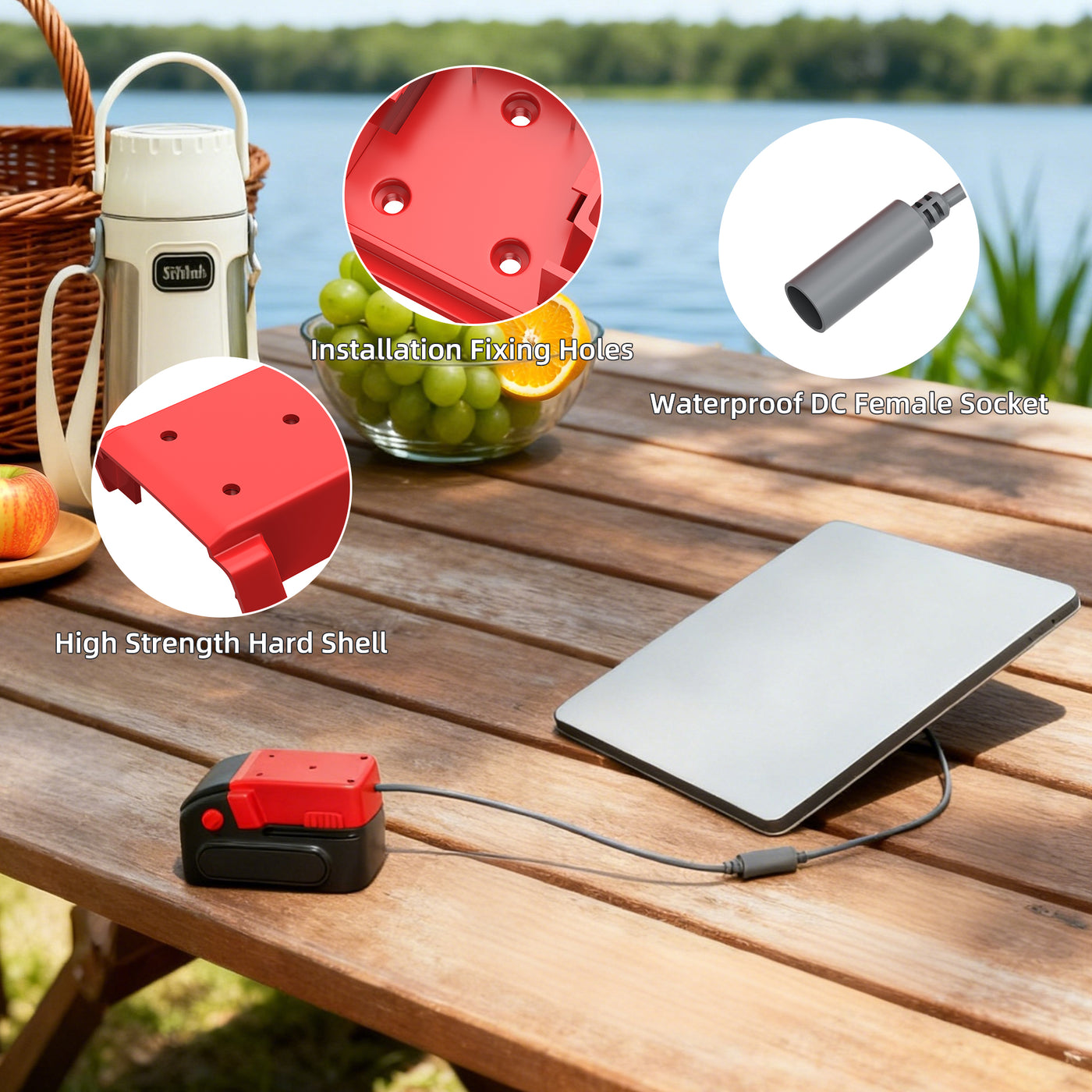 Starlink Mini Power Adapter for Milwaukee M18 18V Batteries DC Power Supply Converter