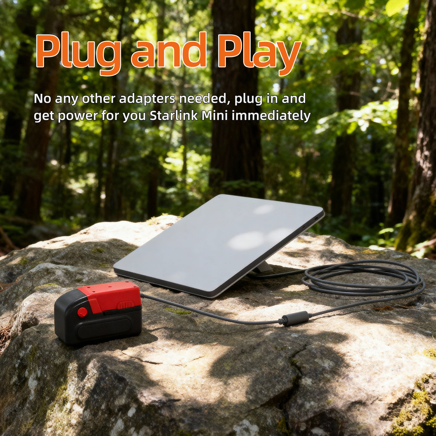 Starlink Mini Power Adapter for Milwaukee M18 18V Batteries DC Power Supply Converter