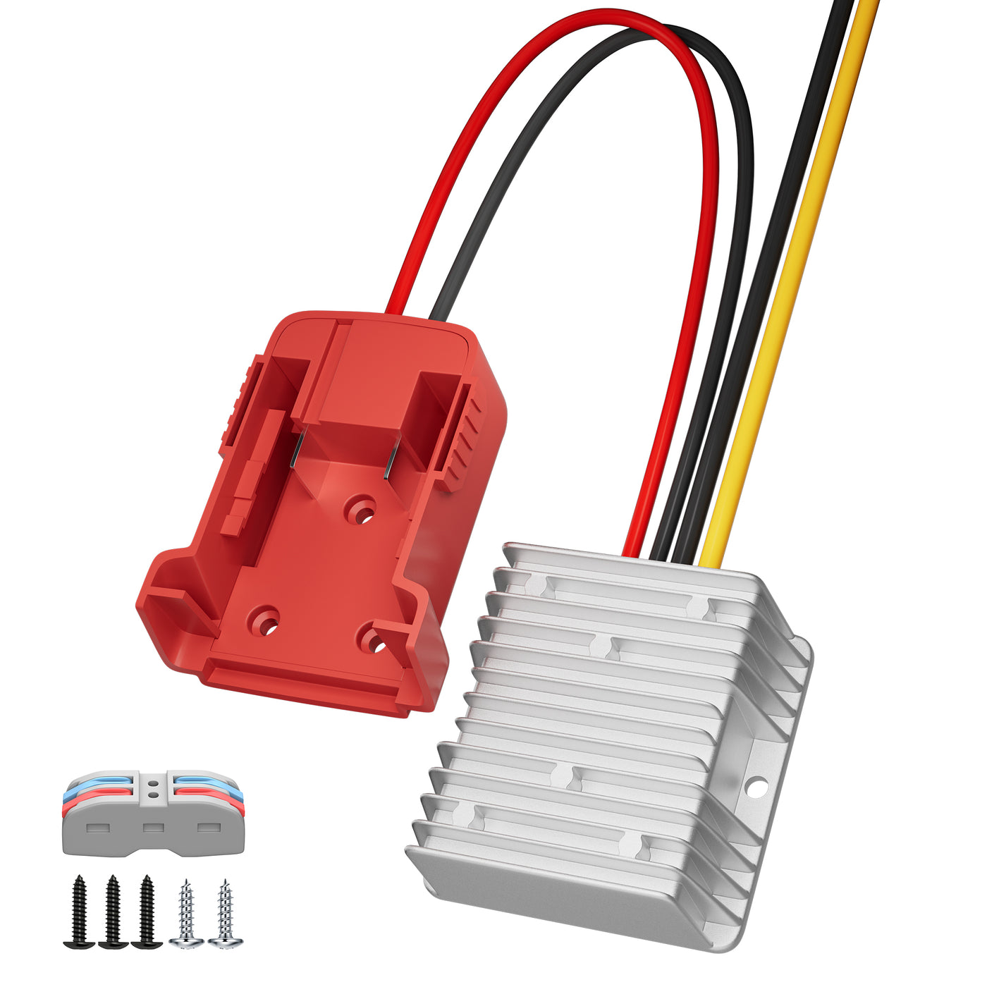 Milwaukee M18 Power Wheel Battery Adapter with 18V to 12V Step Down Converter