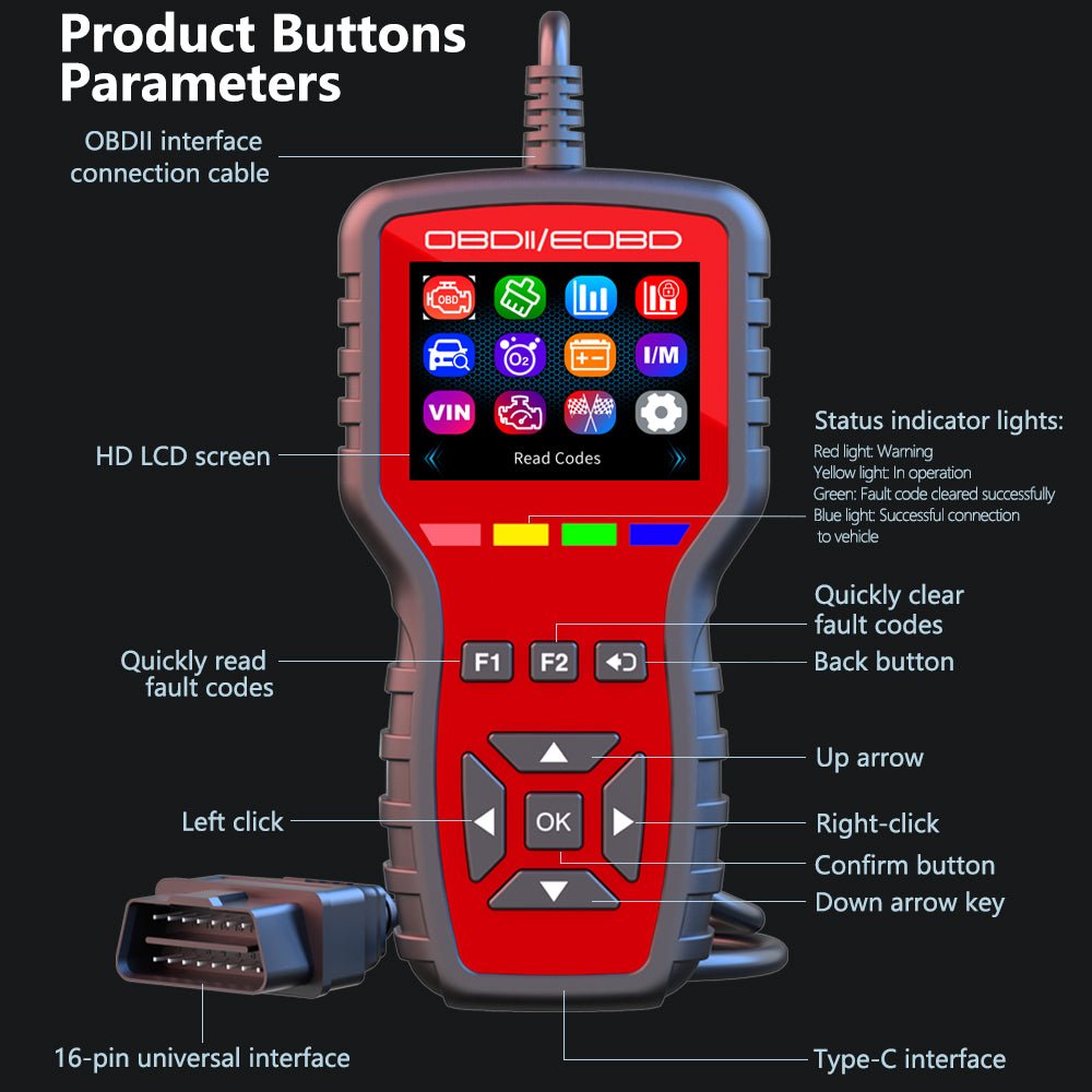 Dai Scan OBD2 Scanner with Digital Dashboard & Performance Test | Car Diagnosti ...