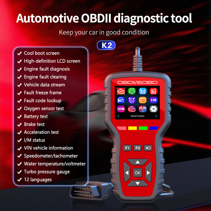 OBDMATE OM500 JOBD OBD2 Code Reader For Japanese Cars – Check Engine Scanner With Freeze Frame & Erase