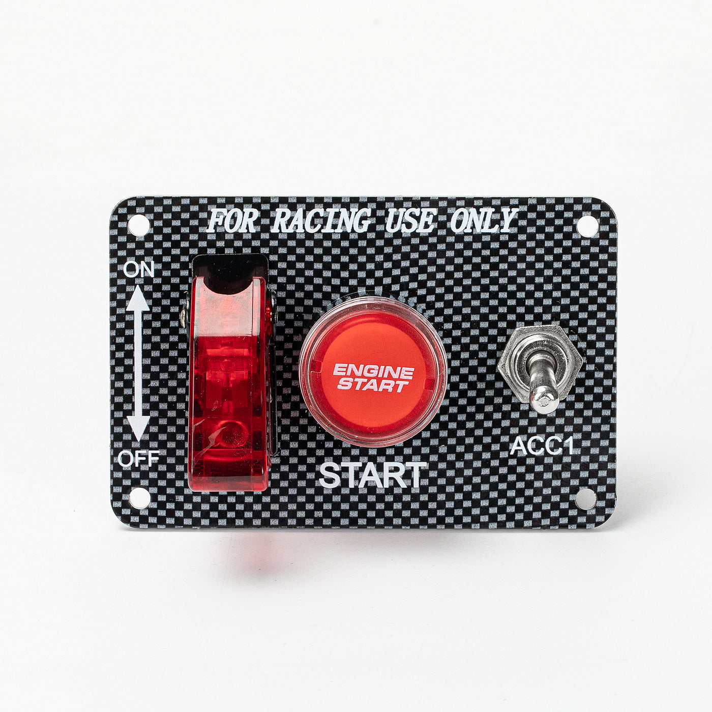 3 in 1 12V Racing Ignition Switch Panel Set with Engine Push Button – DAIER