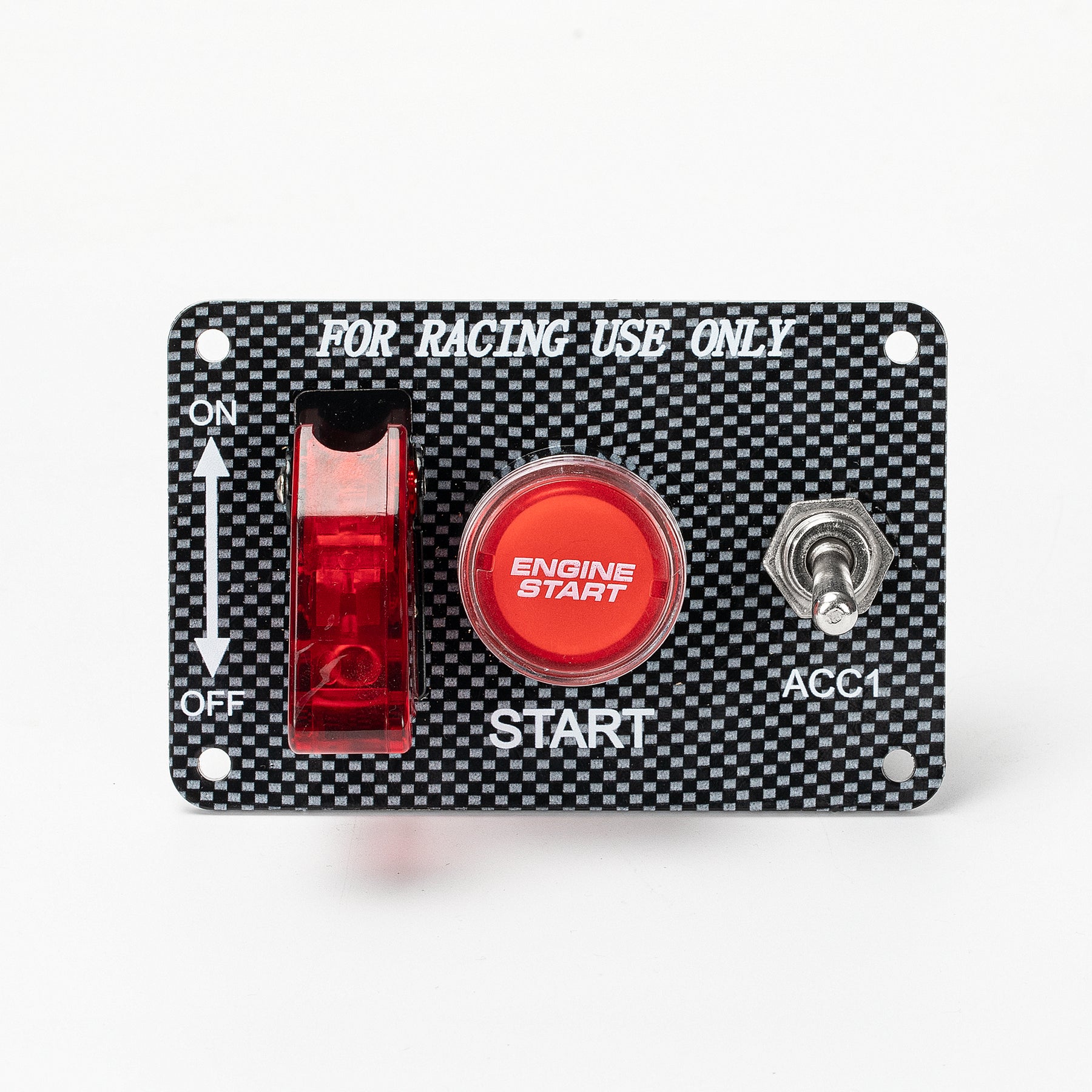 Rotary Switch Racing 3 in 1 12V Racing Ignition Switch Panel Set with Engine Push Button – DAIER