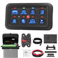 Kit de panneau de commande à 8 interrupteurs LED RGB avec relais et variateur automatique