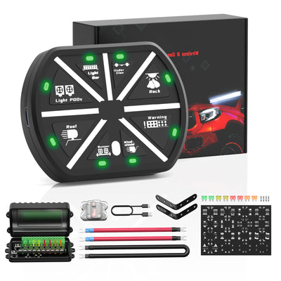 PN-SPRF8-G 8 Gang Wireless Remote Control Panel