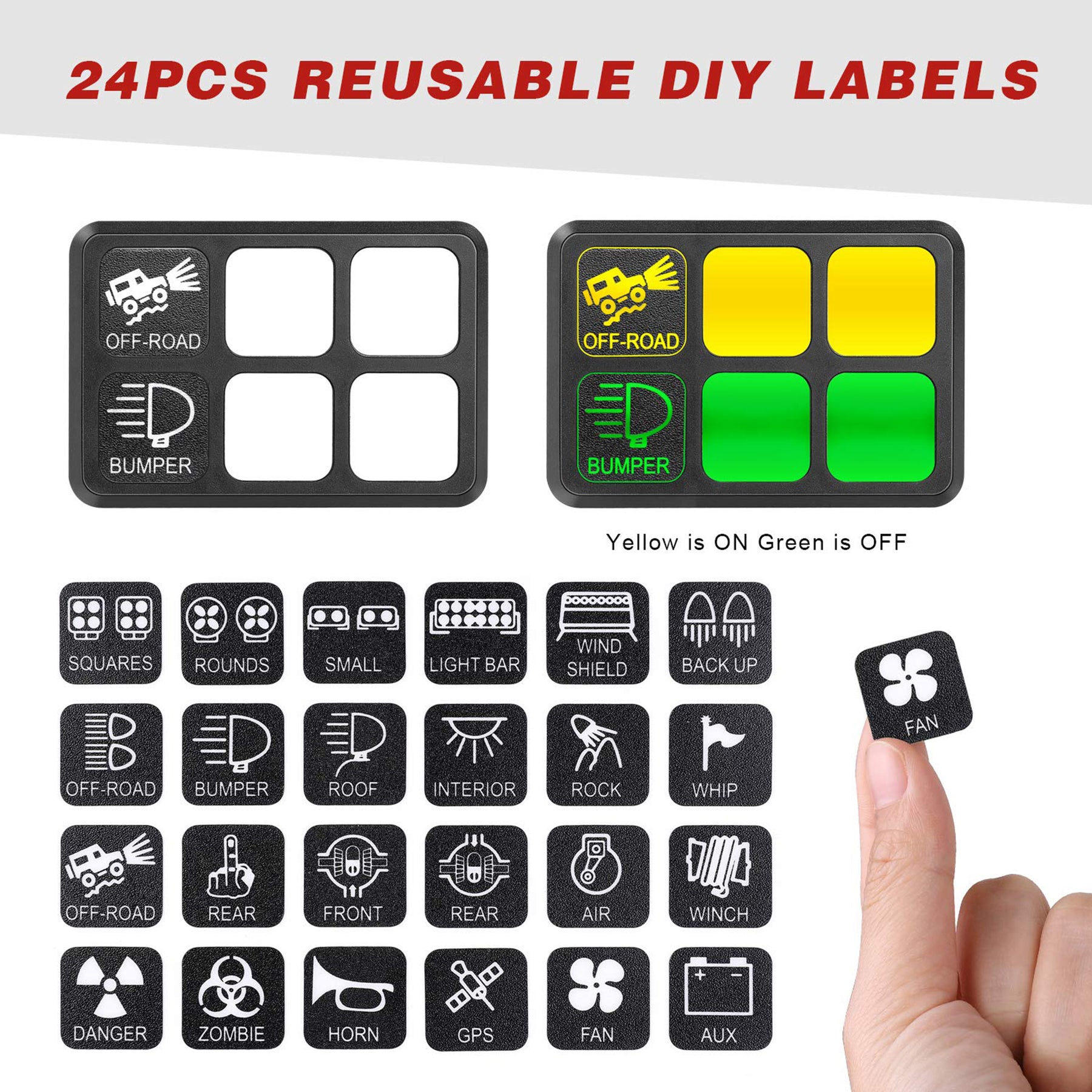 Universal 6 Gang Switch Panel Electronic Relay System Control Box – DAIER