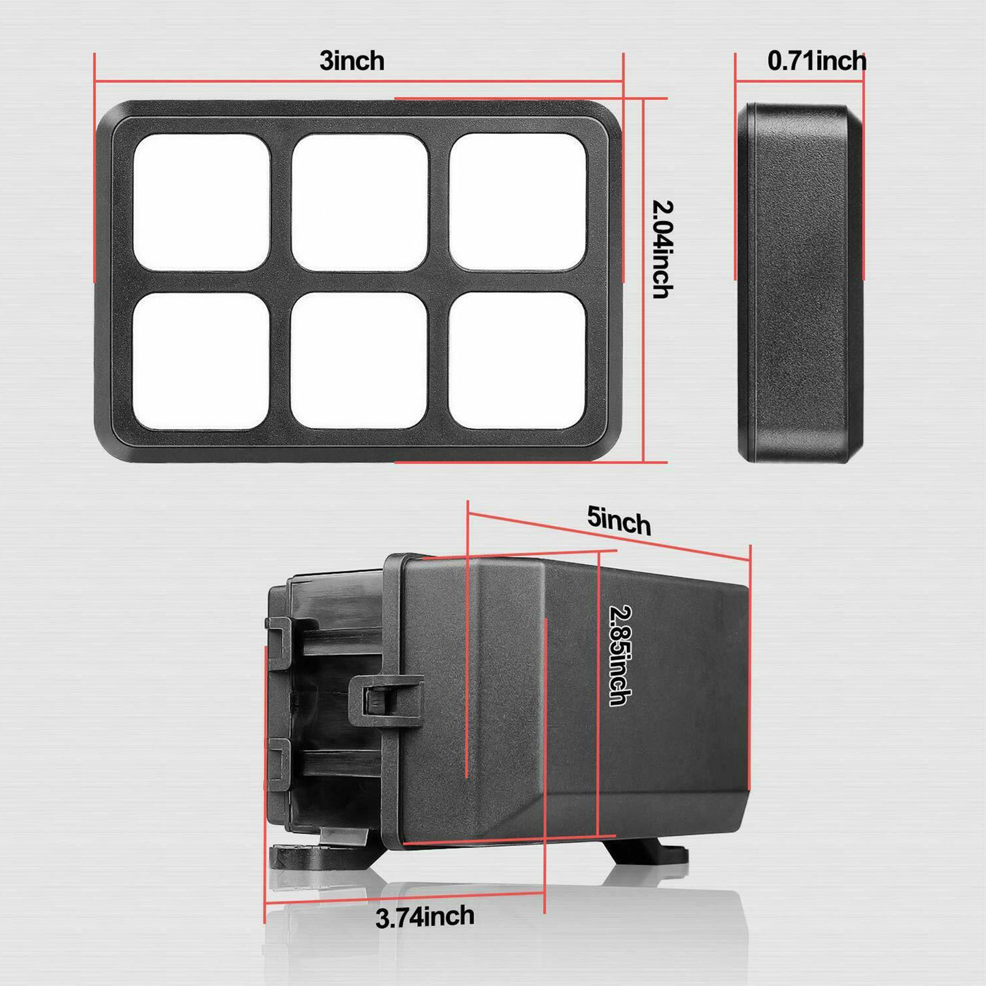 Universal 6 Gang Switch Panel Electronic Relay System Control Box – DAIER
