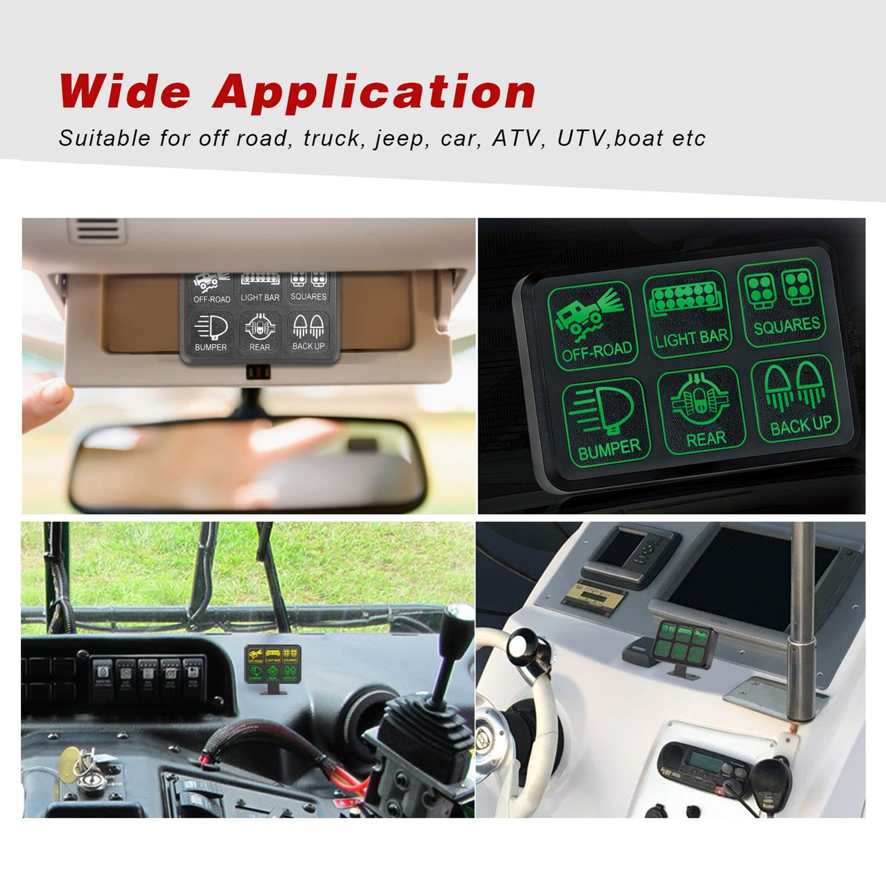 Universal 6 Gang Switch Panel Electronic Relay System Control Box – DAIER