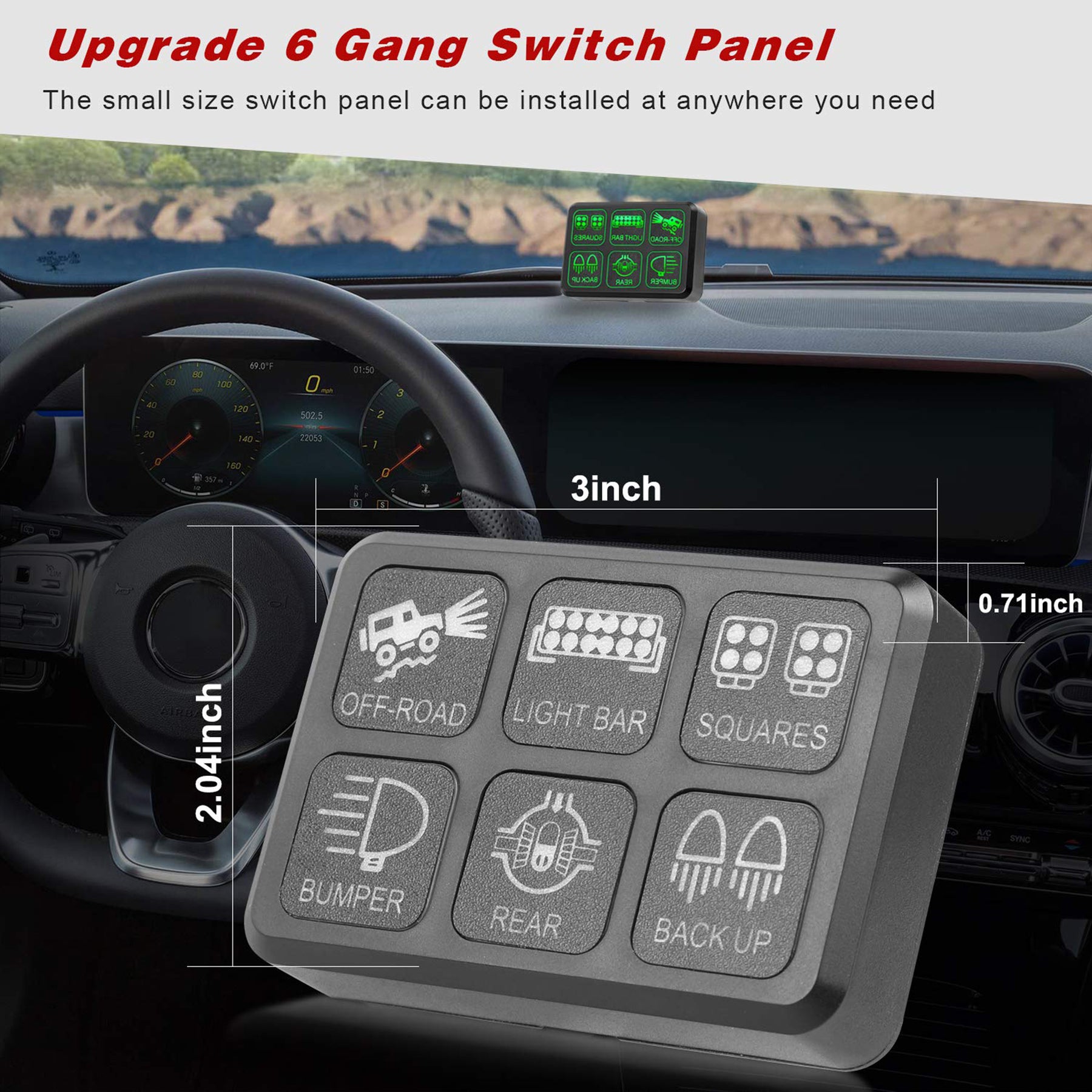 Switch Panel Control Set Universal 6 Gang Switch Panel Electronic Relay System Control Box – DAIER