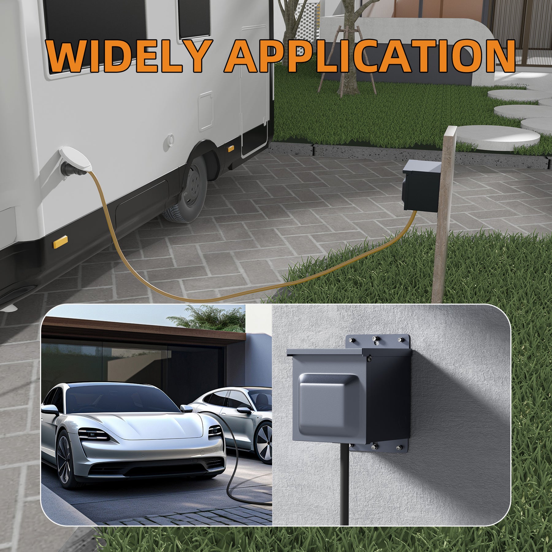 PAULINN 30 Ap RV Power Outlet Box, Nea TT-30R 125V RV Outdoor Panel