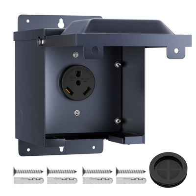 125V 30Amp RV Power Outlet Box with UL Listed NEMA TT-30R Receptacle