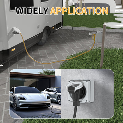 IP66 50A RV Outlet Panel  Box with 125/250V NEMA 14-50R RV Receptacle ETL Listed