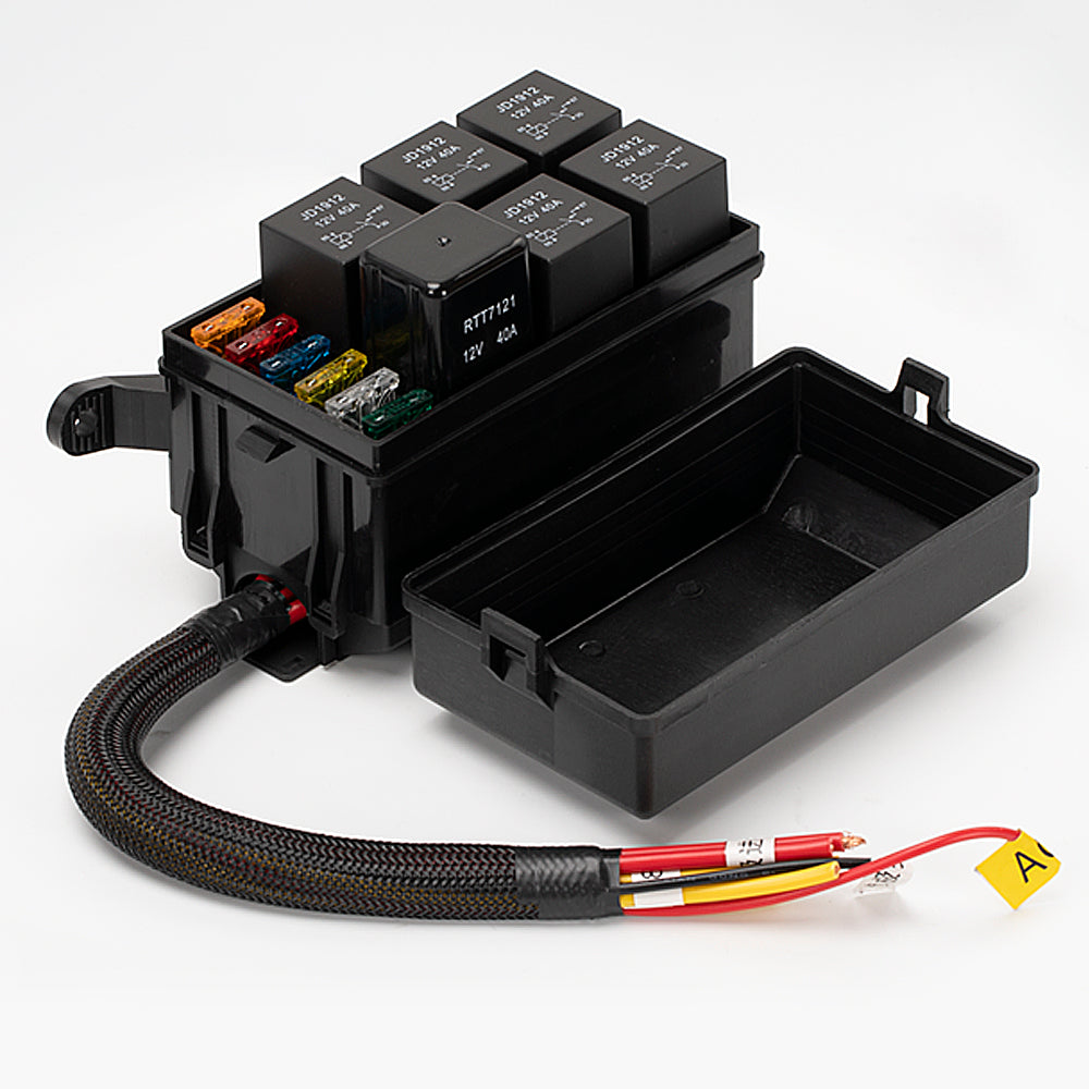Automotive Waterproof 12V 6-Way Fuse Relay Box with Wireless Remote – DAIER
