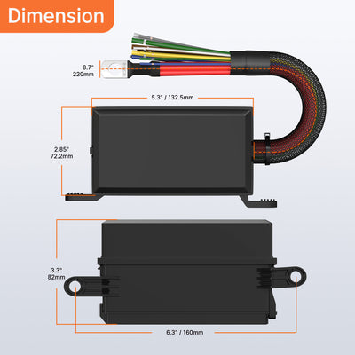 Automotive Pre-wired 6 Slots 12 Volt ATC ATO Fuse Relay Holder Box - DAIER