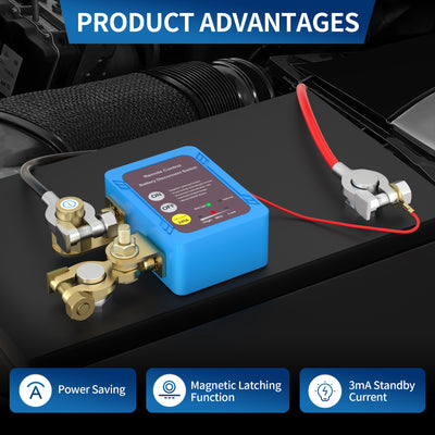 Smart Voltage Kill Switch - 12V/24V Remote Battery Disconnect With 240A Rating