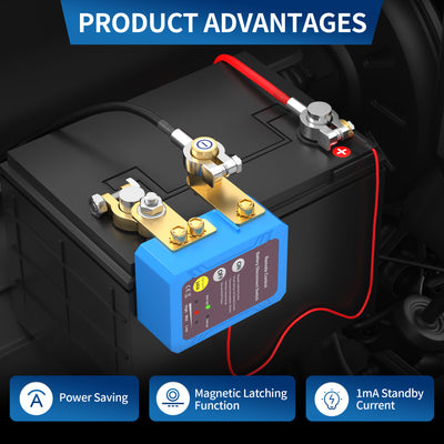 240A 12V/24V Side Mount Remote Battery Disconnect Switch with 1000A CCA