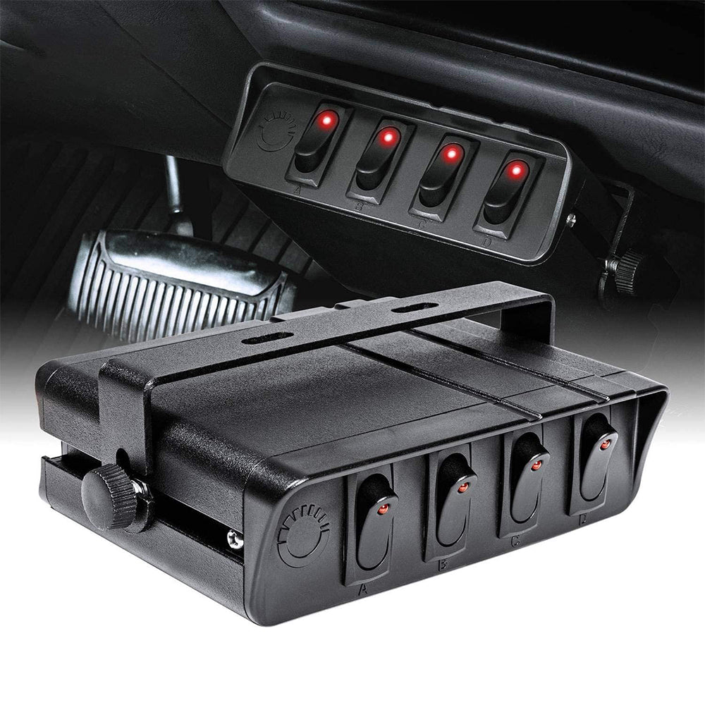 SP-052 4 Gang Rocker Switch Box Application