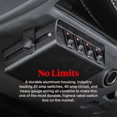 SP-052 4 Gang Rocker Switch Box No Limits