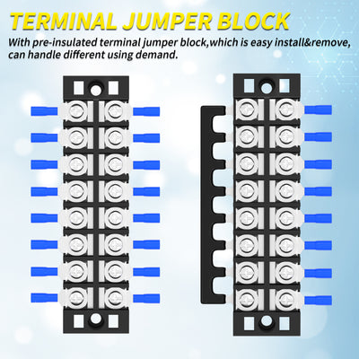 TB-2508 Dual Row 8 Posistion Terminal Jumper Block
