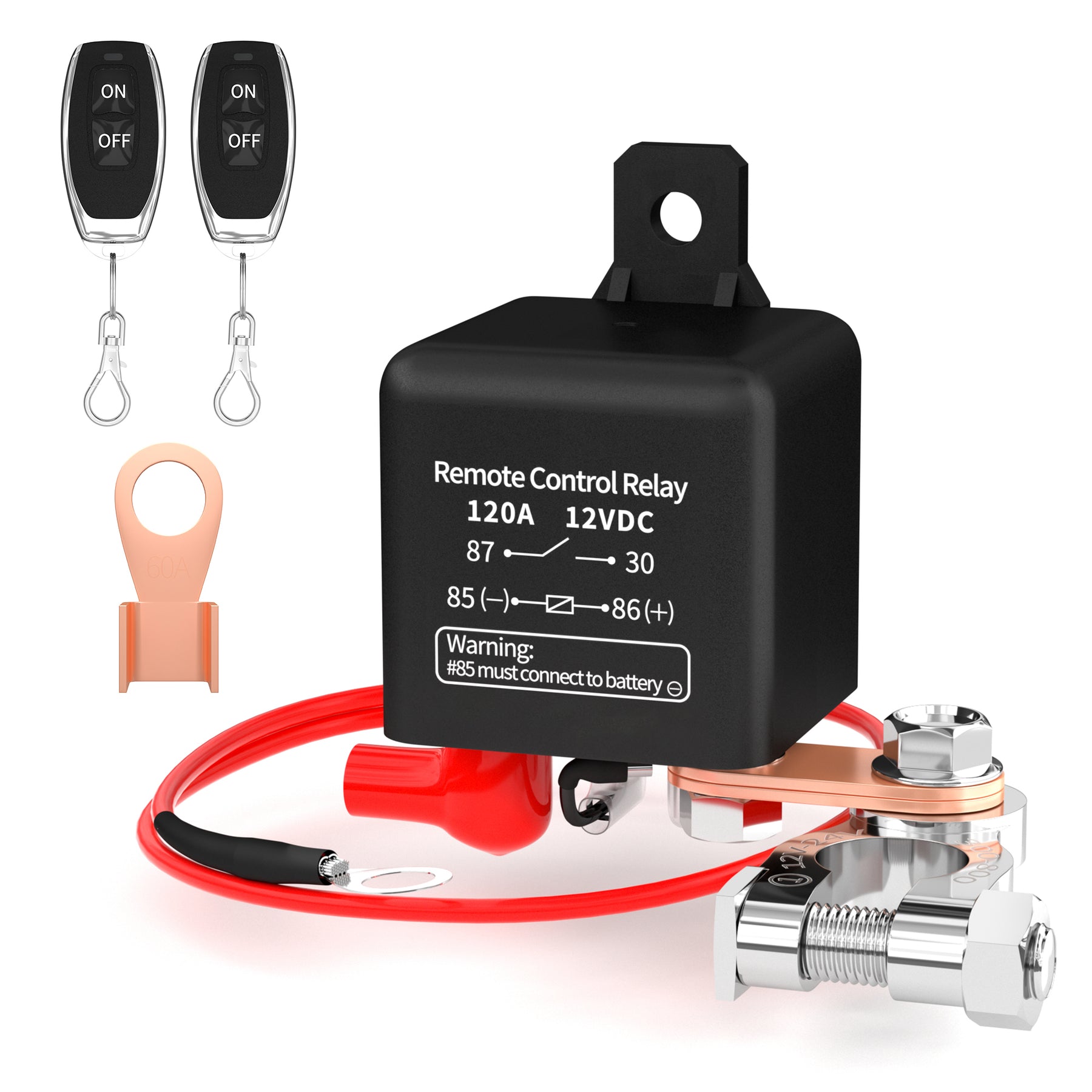 120A/200A 12V Remote Control Relay Isolator Disconnect Battery