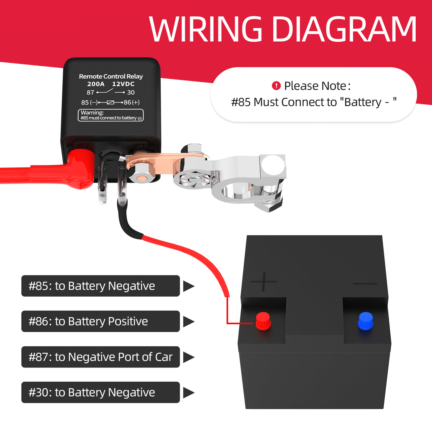 120A/200A 12V Remote Control Relay Isolator Disconnect Battery Switch ...