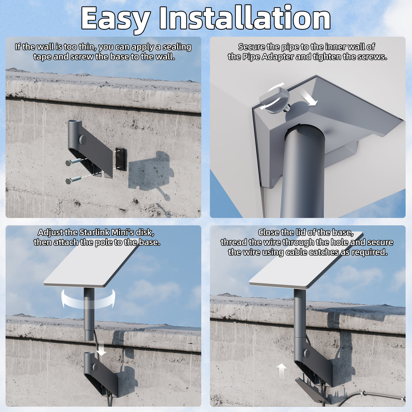 STARLINK SUPPORT MURAL MINI GUIDE D'INSTALLATION Télécharger le Pdf STARLINK SUPPORT MURAL MINI GUIDE D'INSTALLATION Télécharger le Pdf
