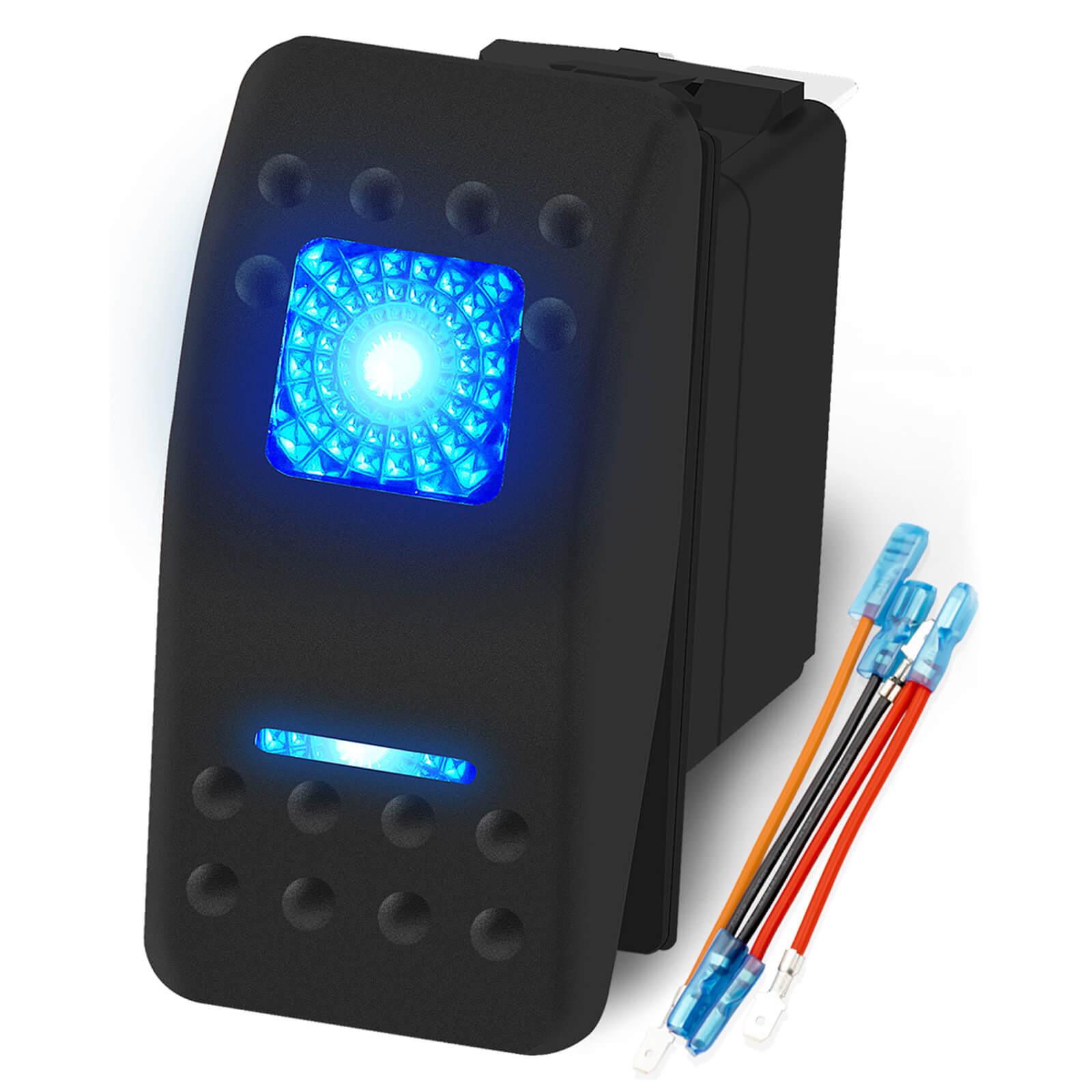 RV Boat 20A 12VDC Dual LED 5 Pin ON OFF Marine Rocker Switch – DAIER