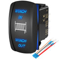 RV Waterproof DPDT Winch IN Winch Out 3 Way Rocker Switch