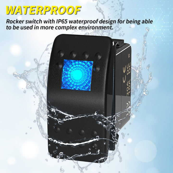 Car Marine 3+2combination LED Single Rocker Green Light Car Marine 3+2combination LED Single Rocker Green Light