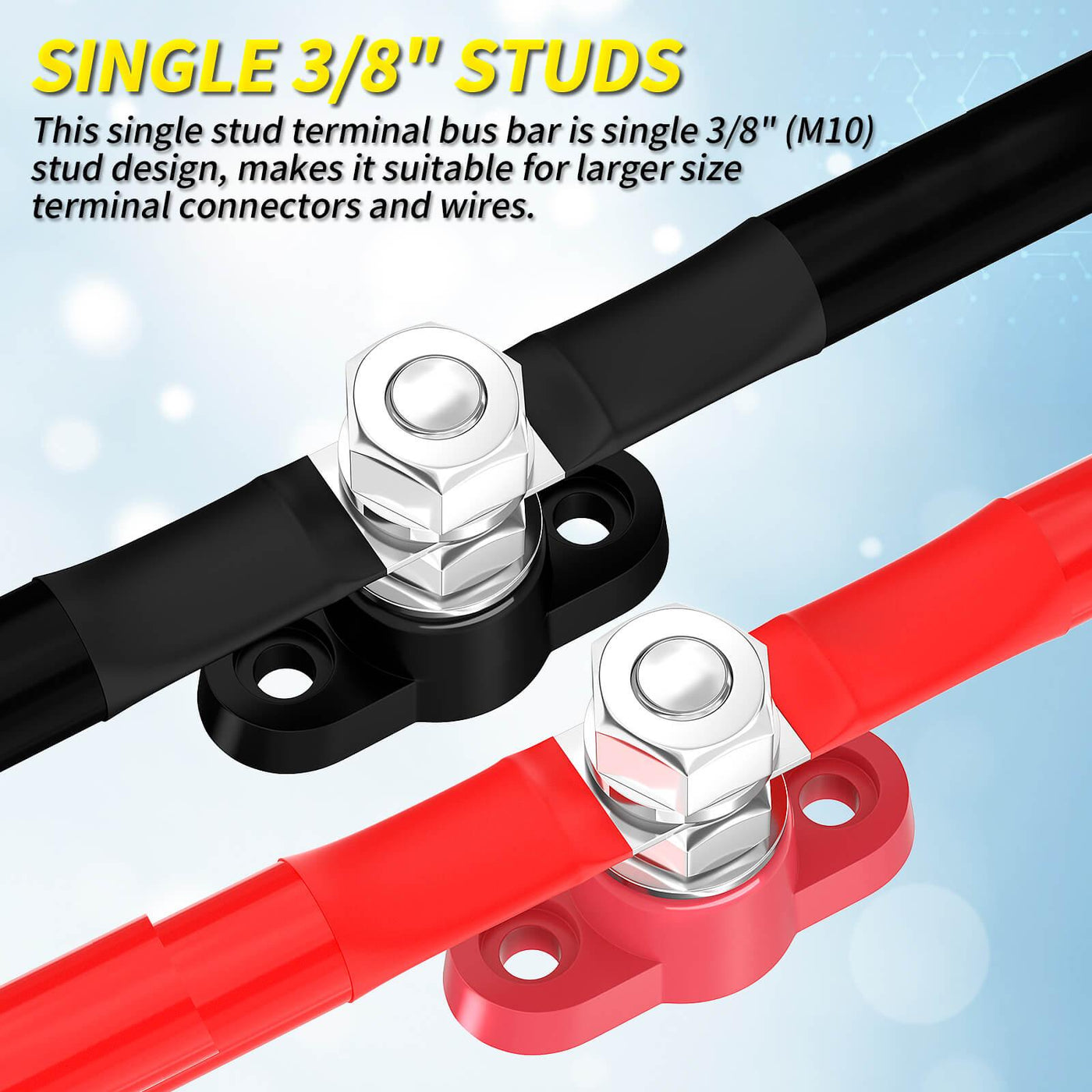 BB1-1A M10/M8 12V Marine Terminal Block Insulated Busbar shop now