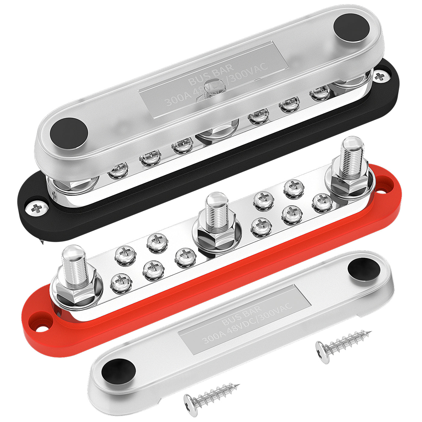 300A Heavy Duty Bus Bar with M10 Stud and M5 Terminal Screw - DAIER