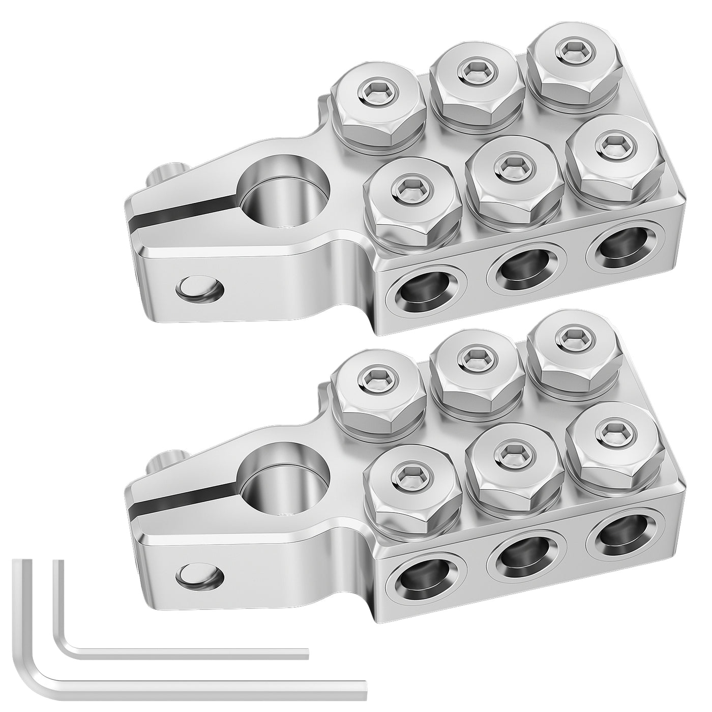 12 Way Positive Negative Pair Battery Terminals Clamps - DAIER