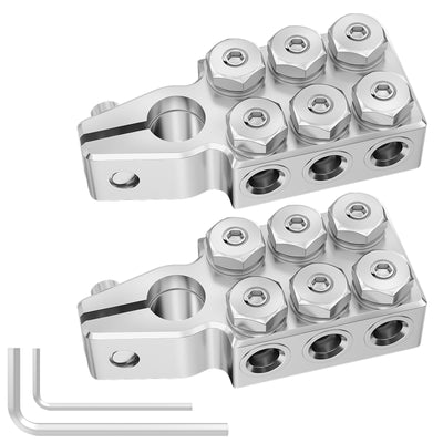 12 Way Positive Negative Pair Battery Terminals Clamps - DAIER