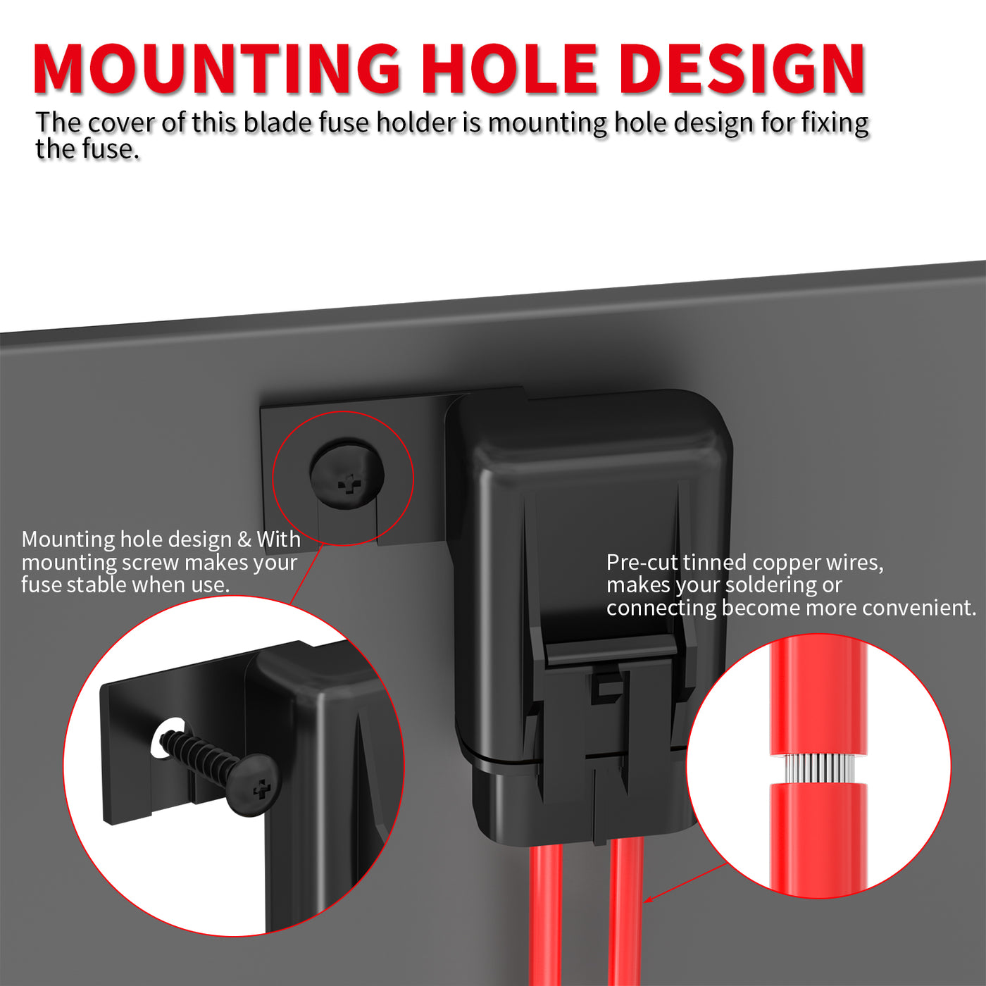 Waterproof 12V 12AWG ATO/ATC In-line Blade Fuse Holder - DAIER