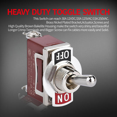 Auto Boat 15A 250V 2 Way SPST Latching ON OFF Toggle Switch online sale