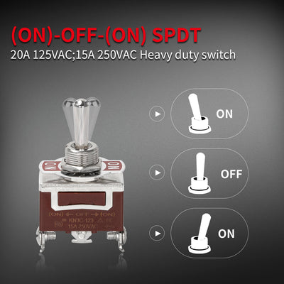 15A 250V Momentary 3 Way Toggle Switch With Dustproof Cover sale now
