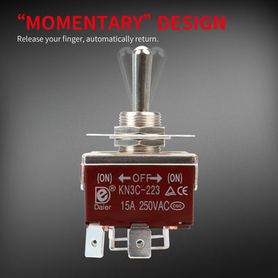12MM 15A 4Pin DPDT Reverse Polarity Momentary Toggle Switch price