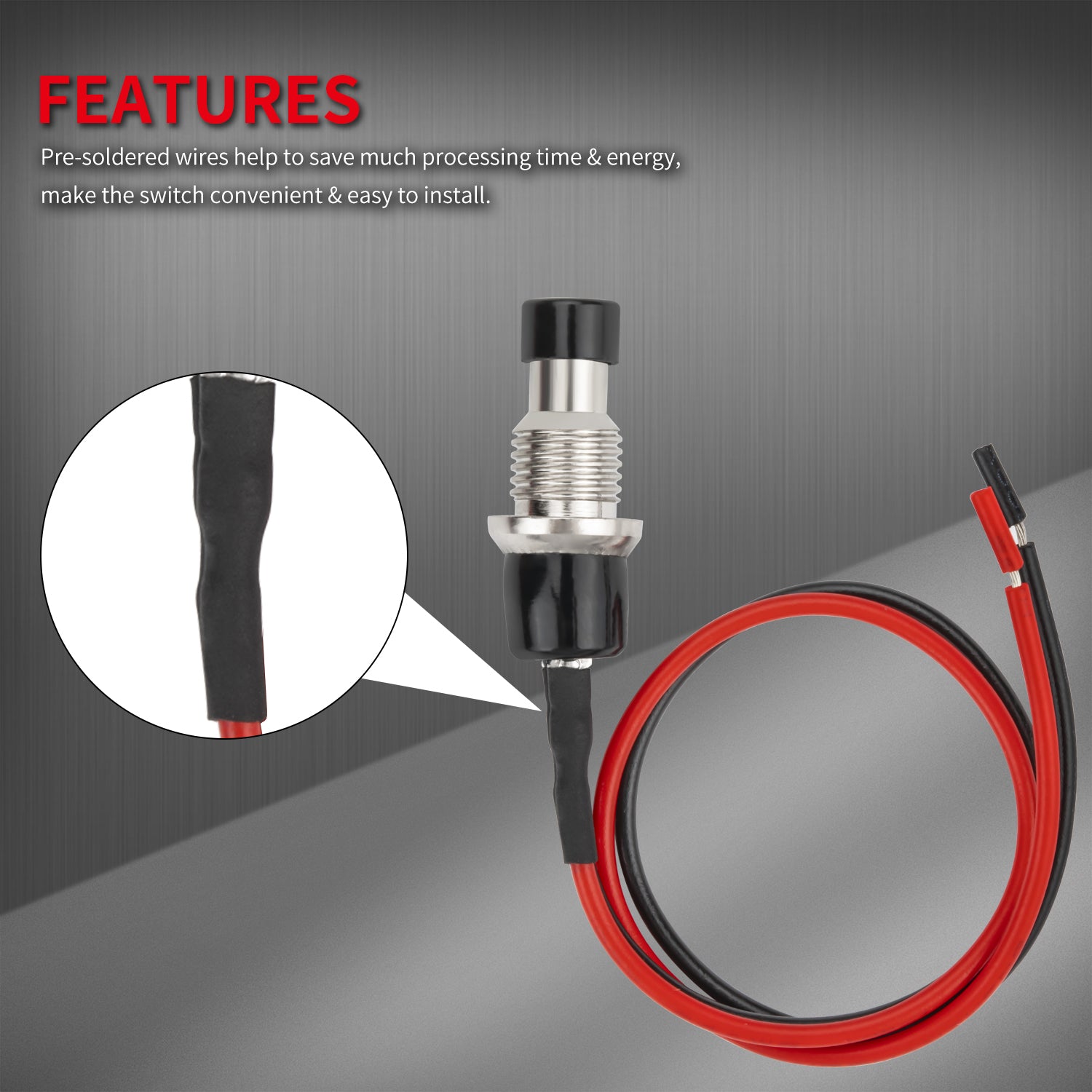 5pcs Mini Momentary Push Button Switch with Pre-Wired – DAIER