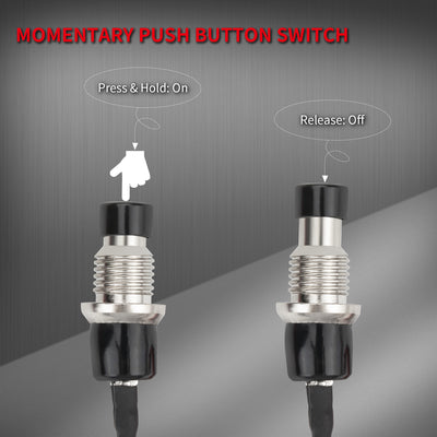 5pcs Mini Momentary Push Button Switch with Pre-Wired - DAIER