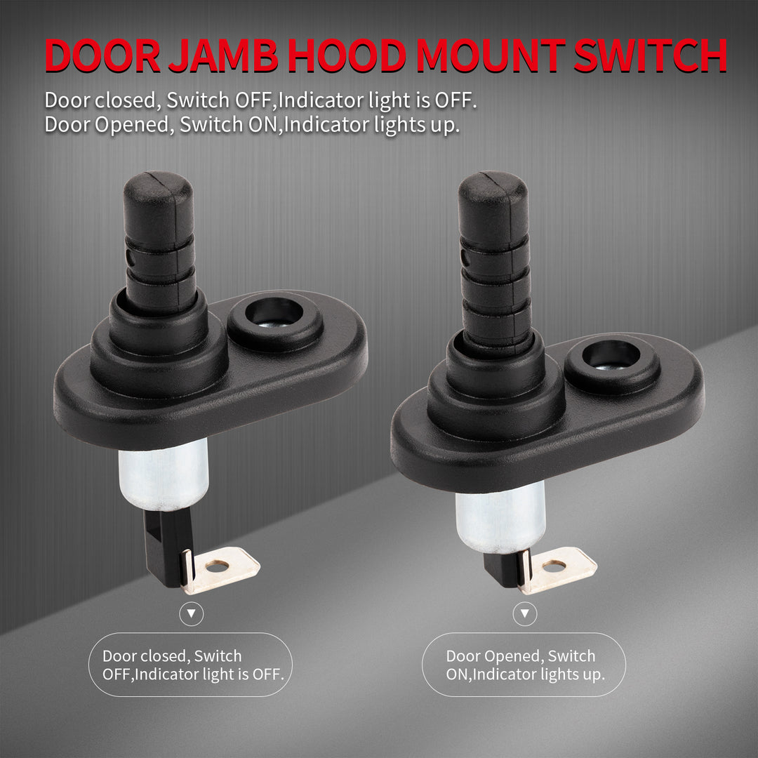 Door Jamb Switch 12v Door Switch 3-Pack Hood Pin Switches - 12V ...