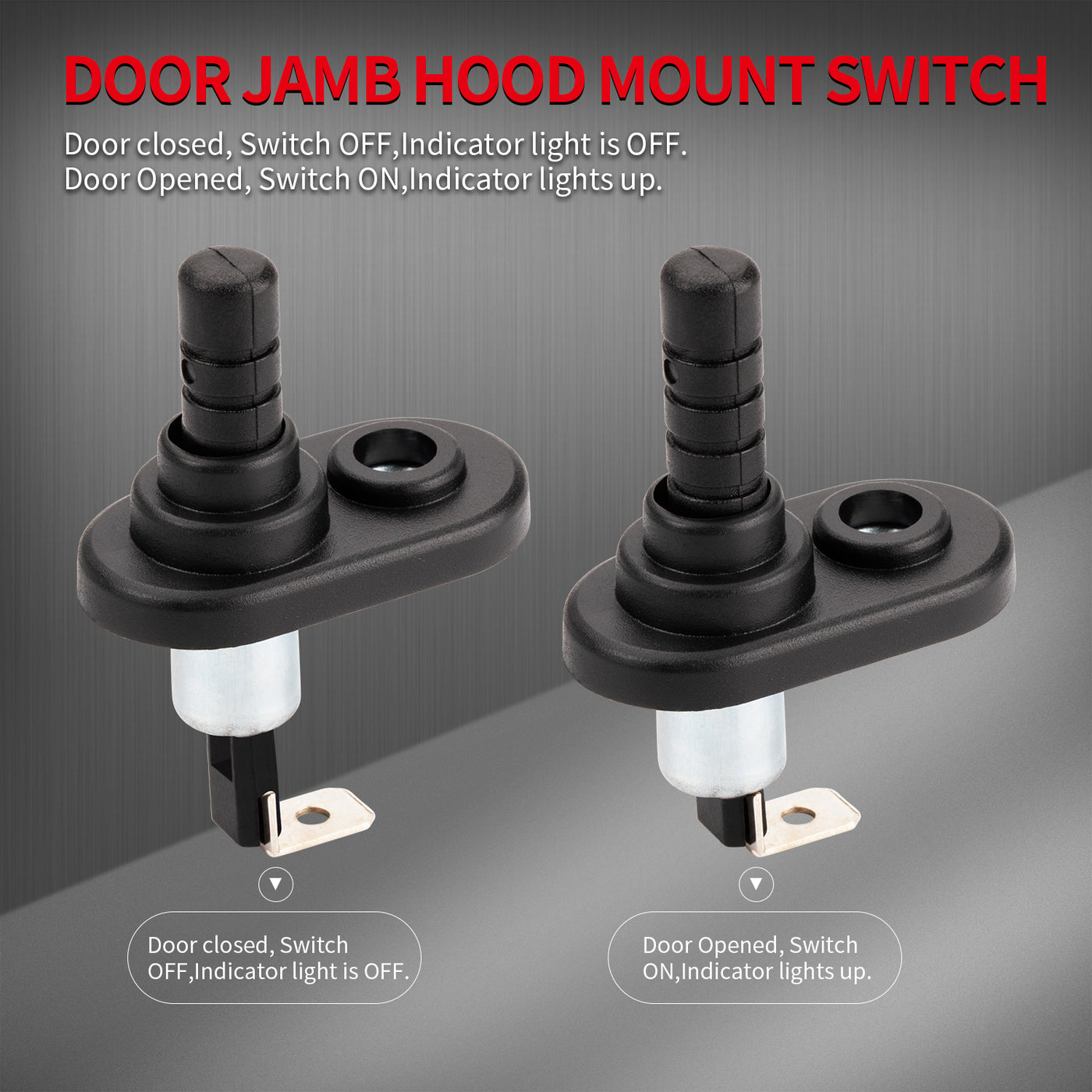 PIN-10R Door Jamb Hood Mount Switch